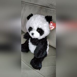 Ty Panda Plush Toy - Black and White